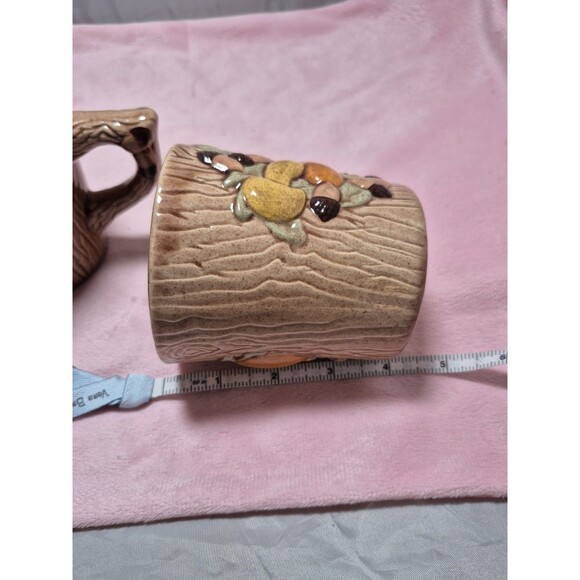 Vintage ARNEL'S Mushroom Mug Set Of 3 Coffee Tea MCM Ceramic Beige Brown Signed - Picture 8 of 8